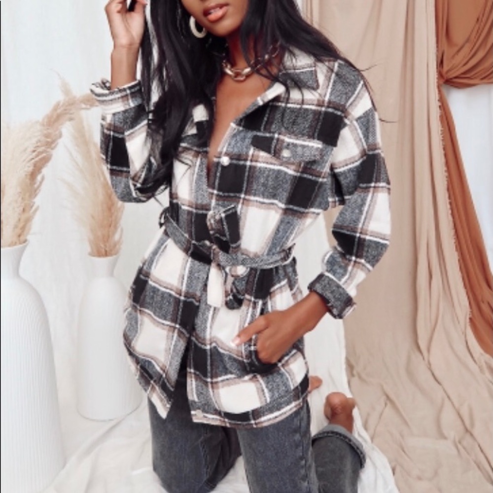 Brand NEW * 12th TRIBE - CITY PLAID CARGO JACKET!